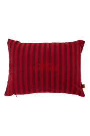 Kussen merry christmas 35x25cm - donkerrood | Zusss - Binnenkort verwacht!