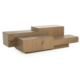 96389 | Salontafel Quinten rechthoek - bruin | Eleonora