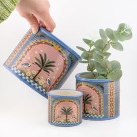 AS5043 | Bloempot middel - palm bird | HomeBound by KY