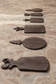 736327 | Jazzi choppingboard deer handle L - dark brown | PTMD - Begin november verwacht!