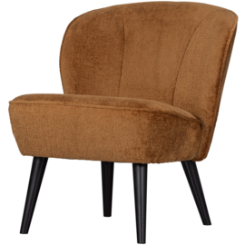 375690-TC | Sara fauteuil - structure velvet cognac | WOOOD