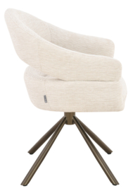 ML 601024 | MUST Living Eetkamerstoel Clooney - naturel | DTP Interiors