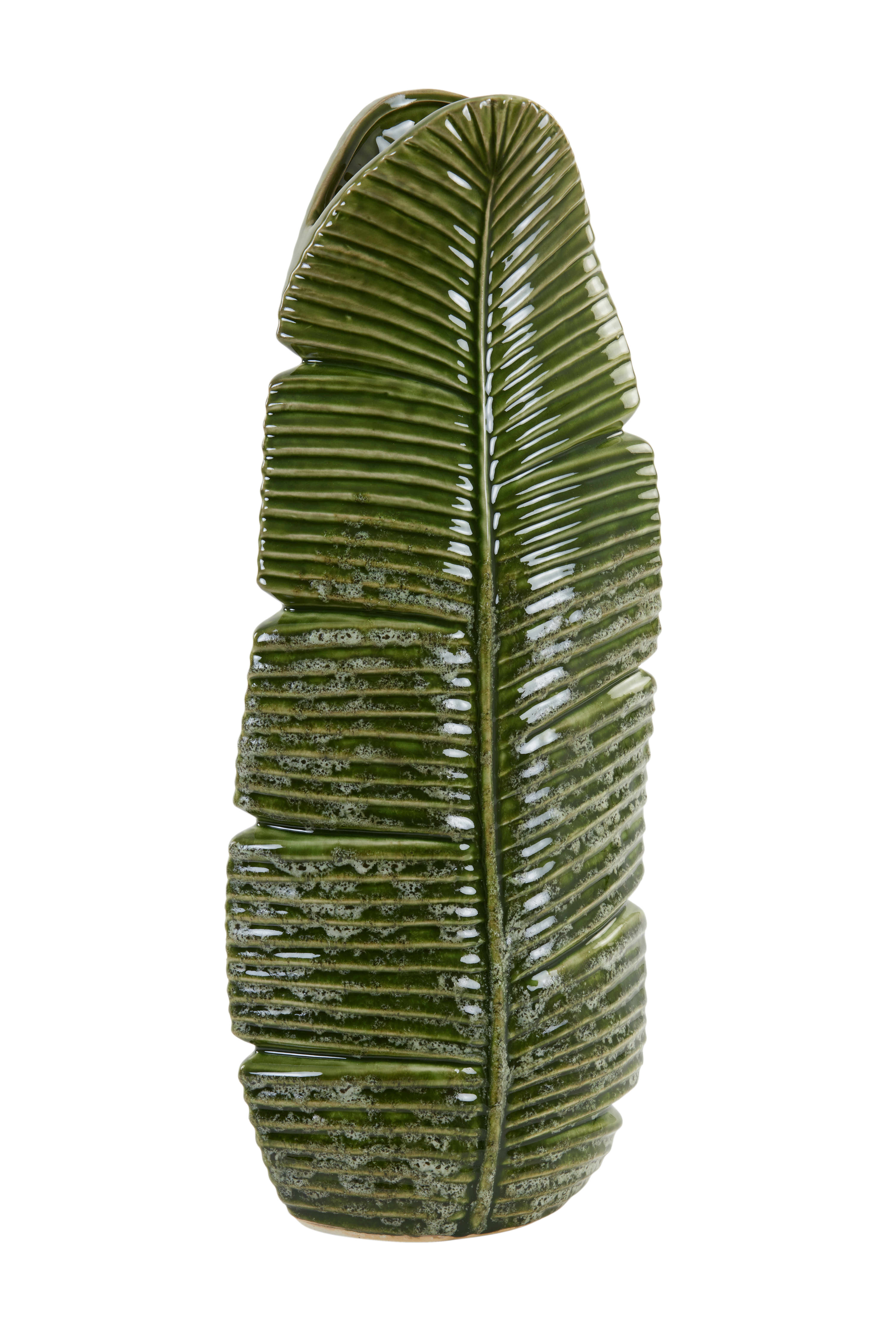 5813976 | Vaas deco 19x11x46,5 cm LOU - keramiek groen | Light & Living