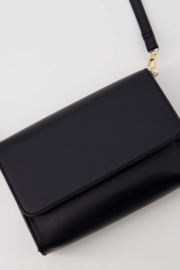 Clutch met hartspiegel - zwart | Zusss