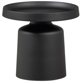 375060-Z | Peer bijzettafel - metaal zwart 45xø49cm | WOOOD