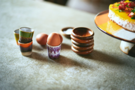 ACE7252 | 70s ceramics: egg cups, island (set of 4) | HKliving 