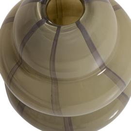 377478-G | Kency vaas - glas groen met streep grijs | WOOOD