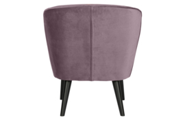 375690-WL | Sara fauteuil - fluweel warm lila | WOOOD