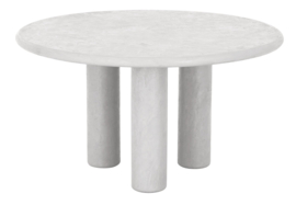 SC 180761 | Eettafel Clio rond 140 - Chalk  | DTP Home