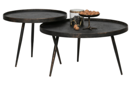 800948-G | Bounds bijzettafel XL - hout/metaal antique goud 40XØ76 | BePureHome