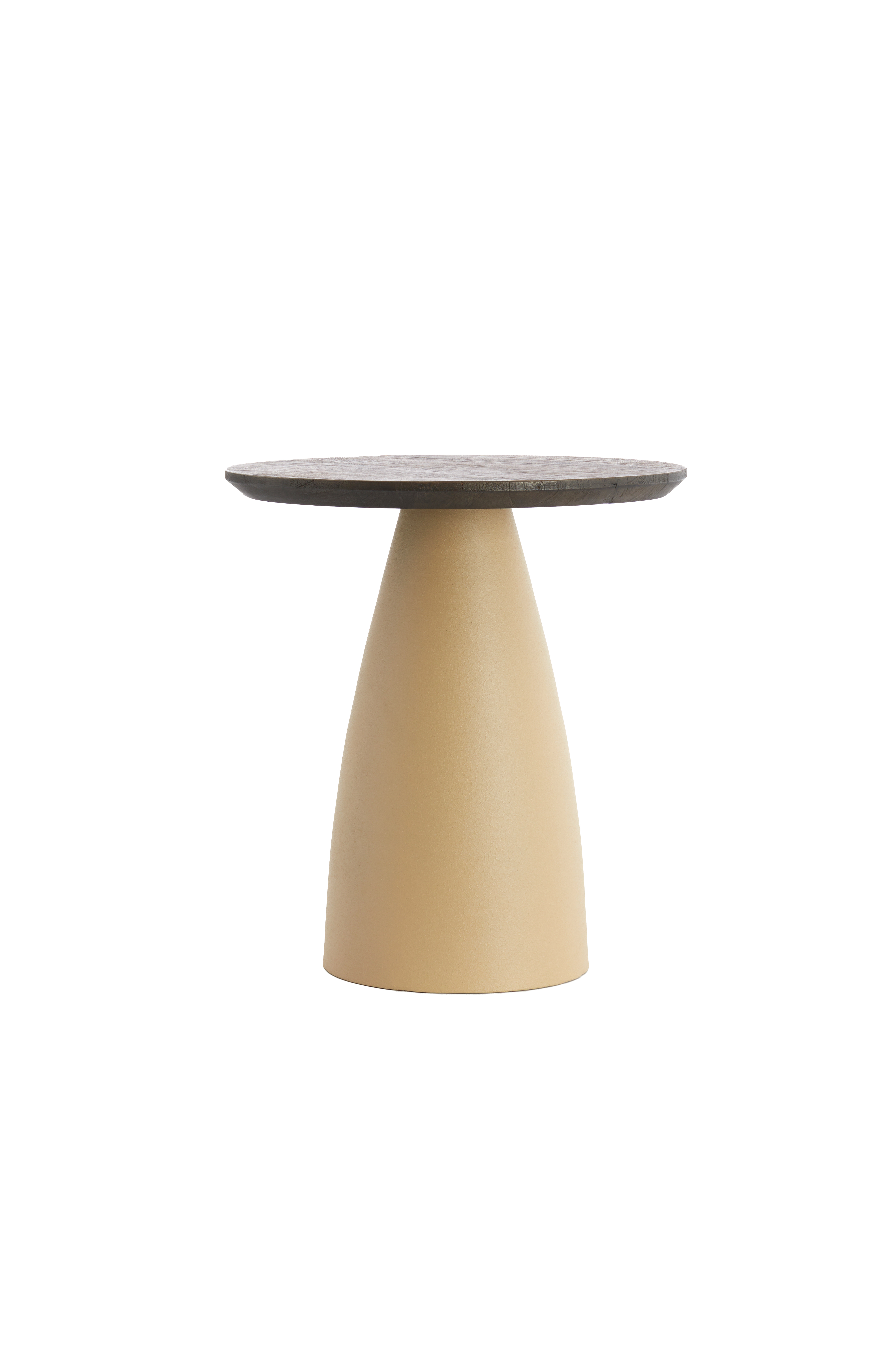 5517784 | Salontafel Ø45x50 cm OCANA - bruin/mat beige | Light & Living