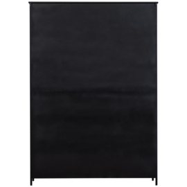 375042-Z | Exhibit XL 3-drs vitrinekast - metaal zwart | WOOOD