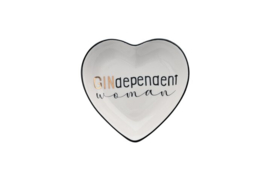 1151401001 | Love plate - Gindependant woman | Gift Company
