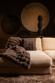727902 | Dunae cushion 45x45cm - taupe | PTMD
