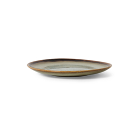 KST0181 | 70s ceramics: dessert plates, contrast (set of 2) | HKliving