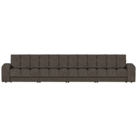 379011-W | Second date 4-zits bank - velvet warmgrijs | WOOOD