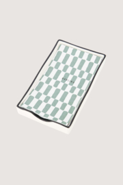 Servethouder rechthoek keramiek 11x20 - wit | Zusss 