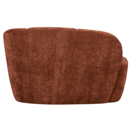 377518-R | Mojo 2-zits bankje (links of rechts) - ribstof roestbruin | WOOOD