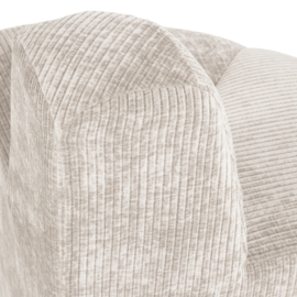 377901- E | Mojo eetbank hoek rond rugleuning - rib ecru | WOOOD