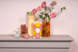 733861 | Joanna vase handpainted flowers - orange | PTMD