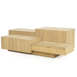 96388 | Salontafel Quinten rechthoek - naturel | Eleonora
