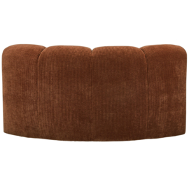 377458-R | Mojo hoekelement - ribstof roestbruin | WOOOD