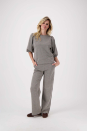 Geruite lange broek - kit/middenbruin | Zusss