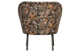 800748-Q | Vogue fauteuil - fluweel bouquet zwart | BePureHome