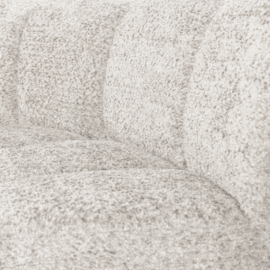 377902-WE | Mojo eetbank half ronde hoek met rugleuning - wollig ecru | WOOOD