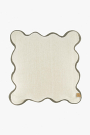 Kussen schulp 45x45cm - zand/antracietgrijs | Zusss 