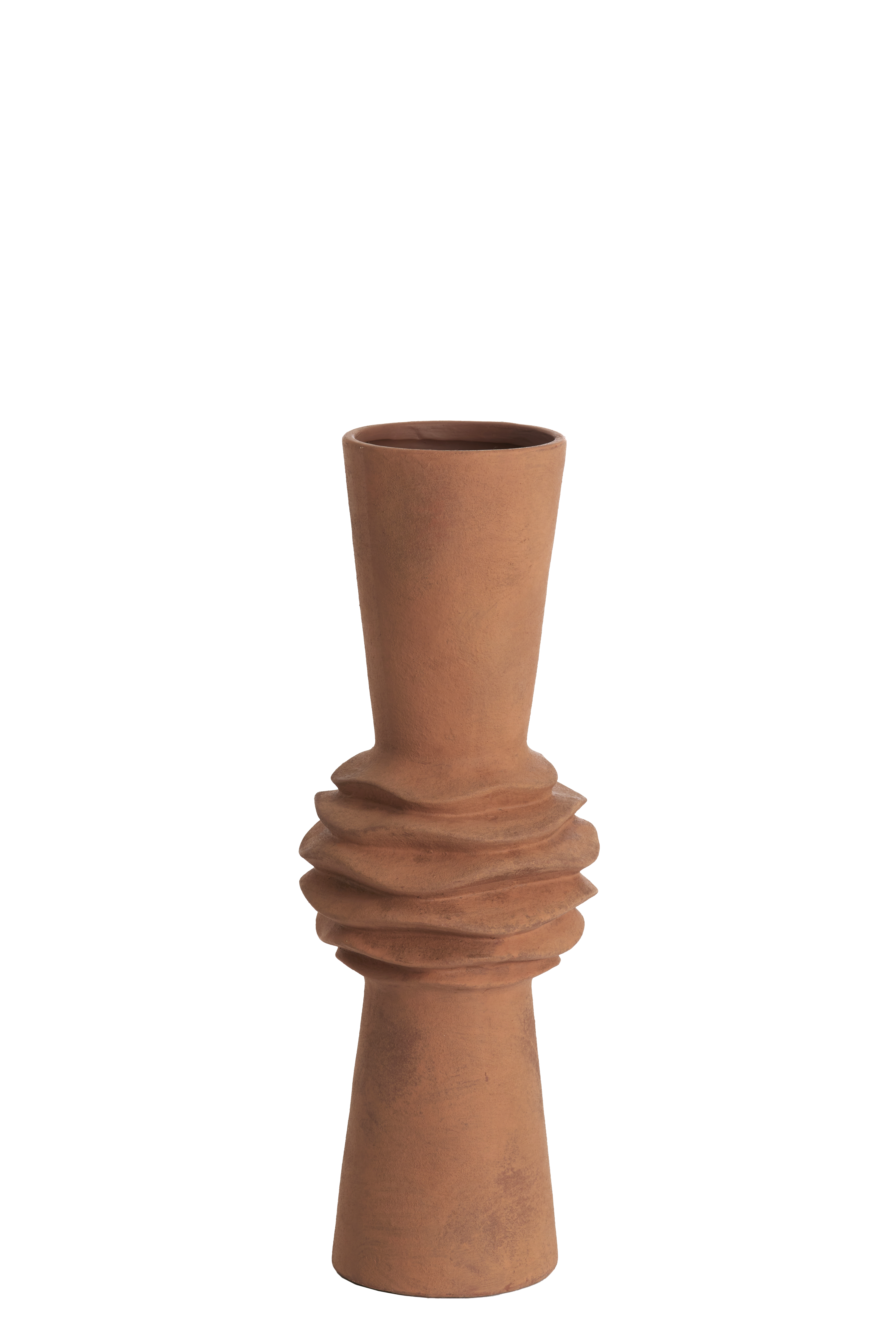 5760294 | Vaas deco Ø21x60 cm OLIVORA - terra | Light & Living - Binnenkort verwacht!