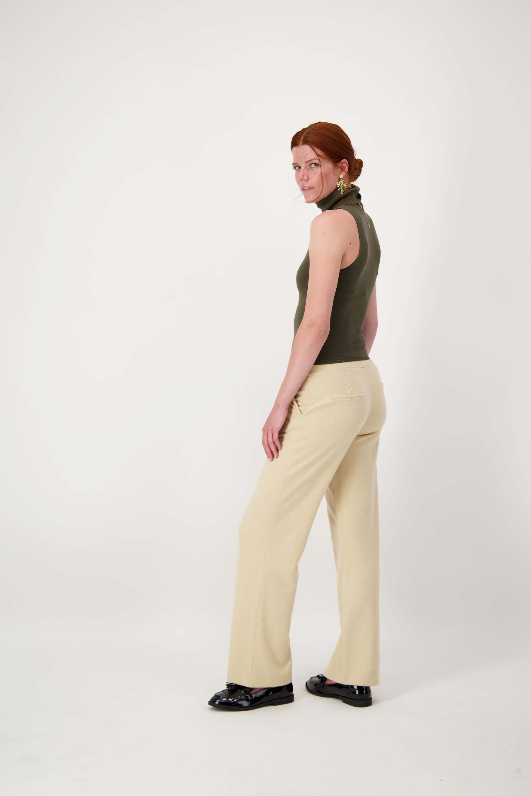 Visgraat broek - beige | Zusss