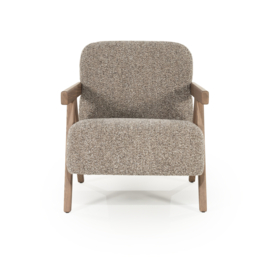 96317 | Fauteuil Francis - taupe Flou | Eleonora