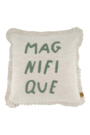 Kussen magnifique  45x45cm - peper en zout/grijsblauw | Zusss - Wordt verwacht!