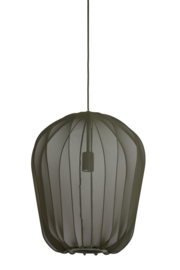 2963881 | Hanglamp Ø50x60 cm PLUMERIA - donkergroen | Light & Living