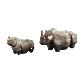 736956 | Tarig rhino ornament S - brown | PTMD