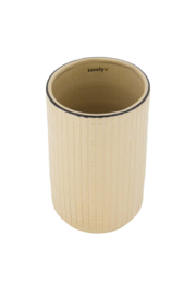 Vaas keramiek relief lovely - zand | Zusss 