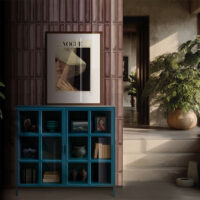 Vitrinekast Kentucky  - Diepblauw | New Routz