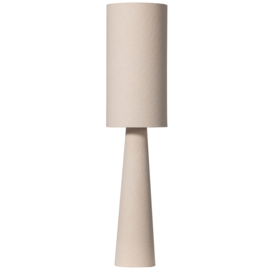 801396-N | Loft vloerlamp - metaal/bouclé naturel 130xø30cm | BePureHome - Binnenkort weer verwacht!