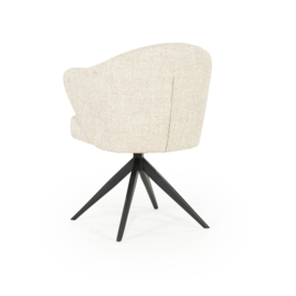96340 | Stoel Connor - zwart/beige | Eleonora - SHOWROOMMODEL (alleen afhalen!)