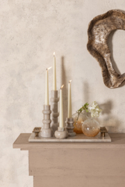 736399 | Arisha marble canldeholder L - beige | PTMD