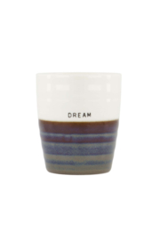 Koffiemok dream - warmgrijs/wit | Zusss