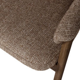 377757-D | Tunar eetkamerstoel met armleuning - hout bruin | WOOOD