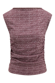 Jersey top met grafische print - port/wit | Zusss