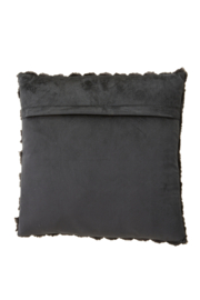 6868912 | Kussen 45x45 cm VIENNE - velvet zwart | Light & Living
