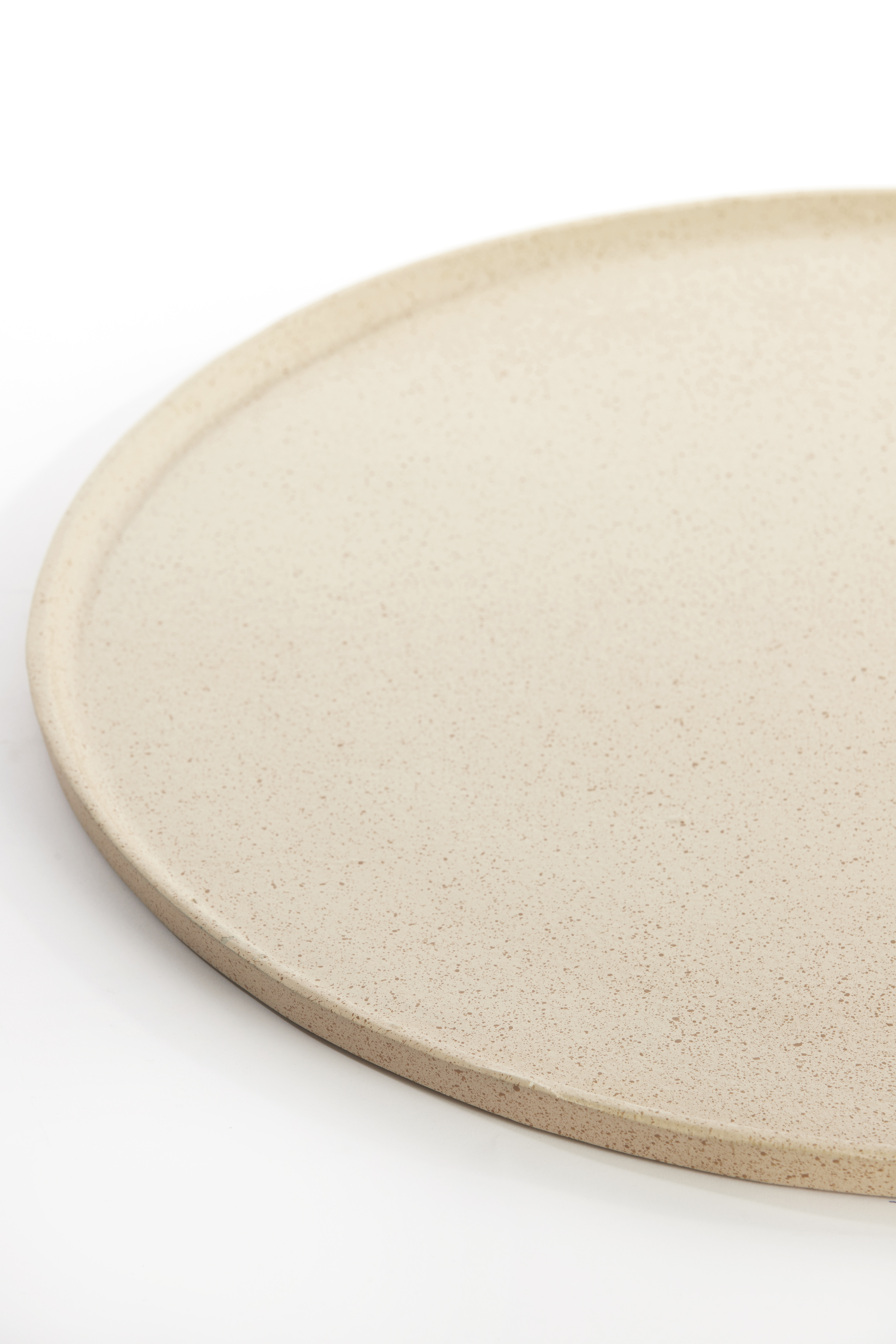 6344782 | Schaal Ø50x1,5 cm MAES - zand gespikkeld | Light & Living