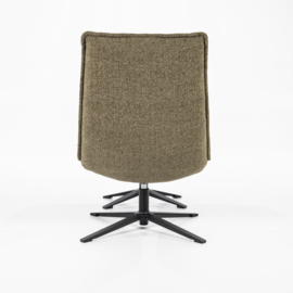  95594 | Fauteuil Marcus met voetenbank - groen baquer | Eleonora