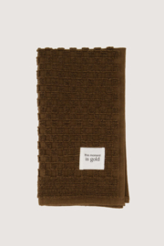 Gastendoekje this moment is gold 30x55cm - bruin | Zusss - Binnenkort verwacht!