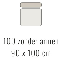 100 zonder armen - Denise 90x100 cm | Sevn