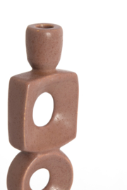 6085194 | Kandelaar 9,5x7x31 cm PICAR - terra | Light & Living